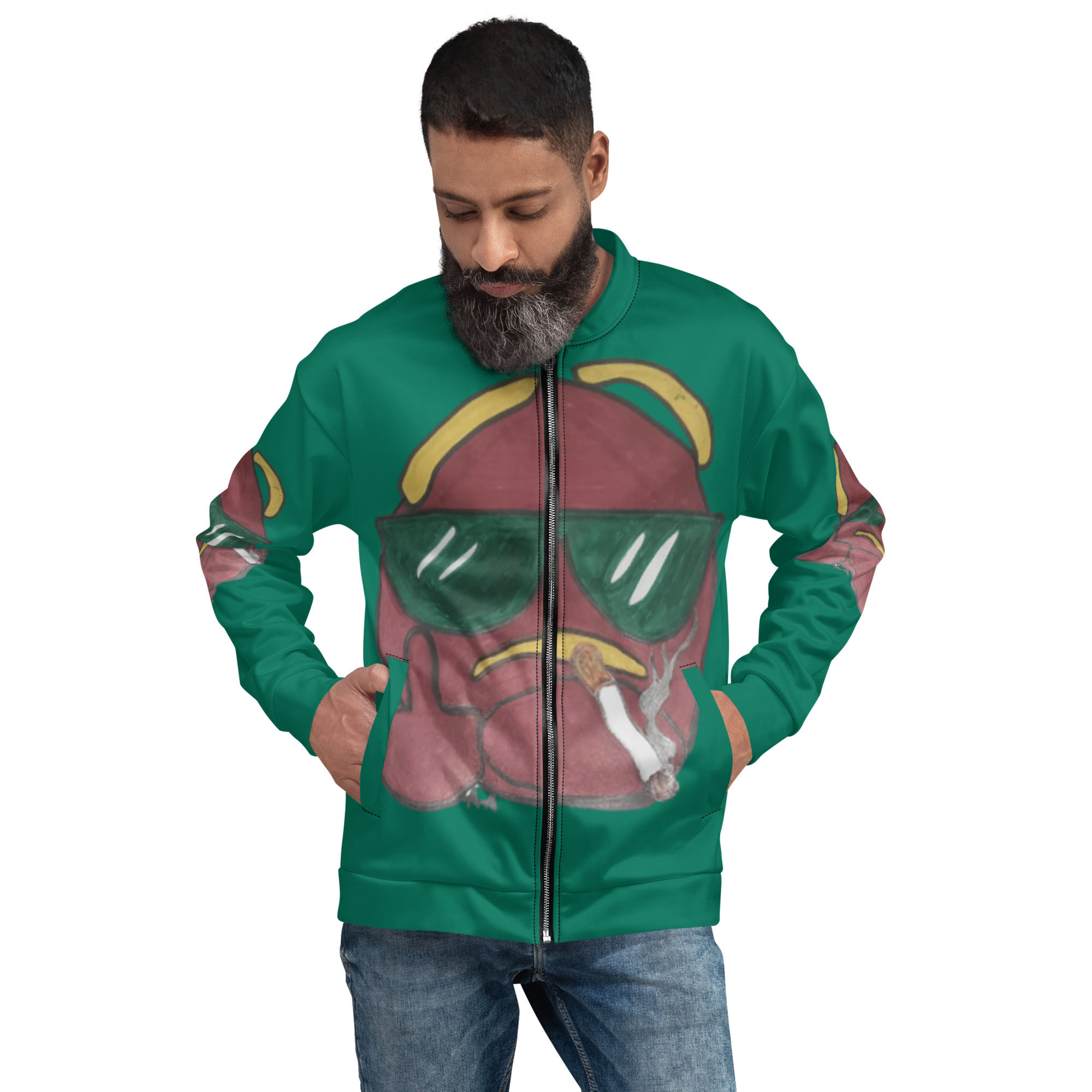 Unisex Bomber Jacket (FU Emoji)