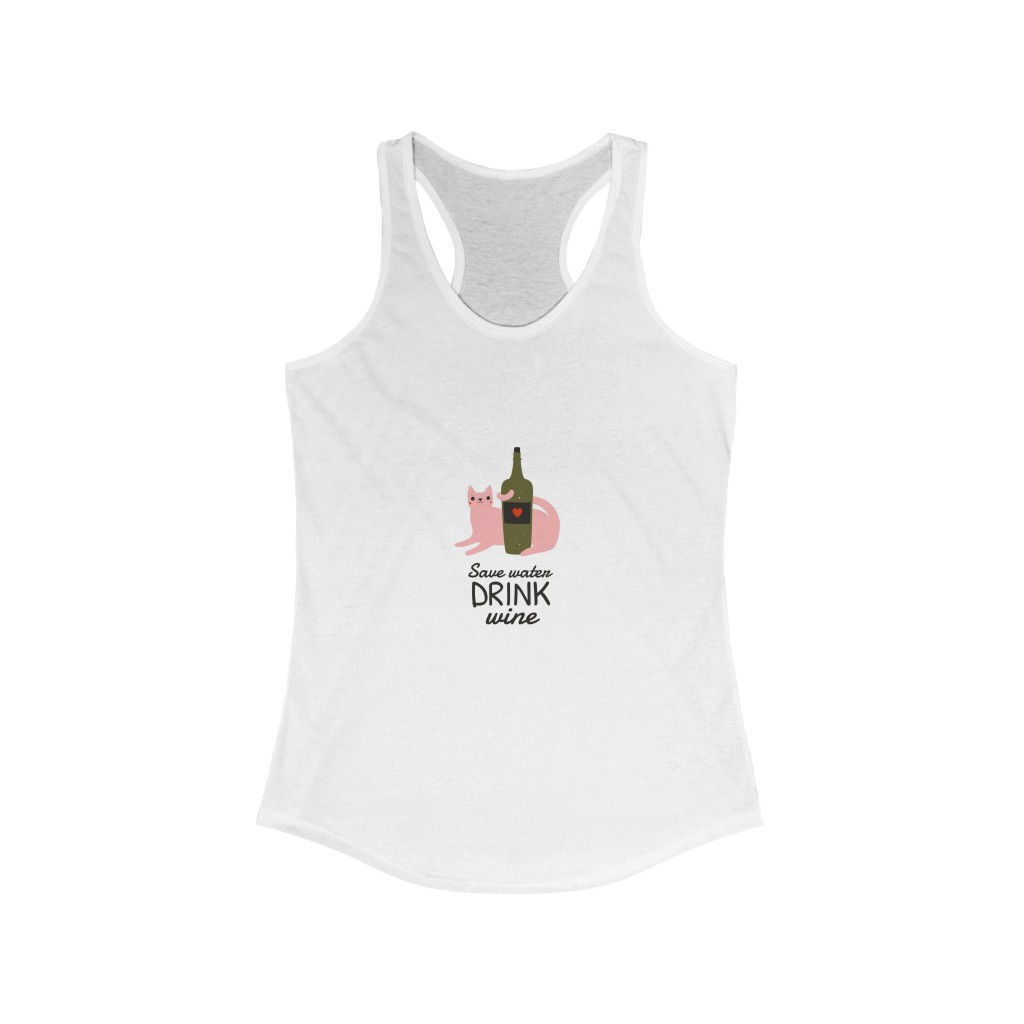 Drink Wine Women's Ideal Racerback Tank