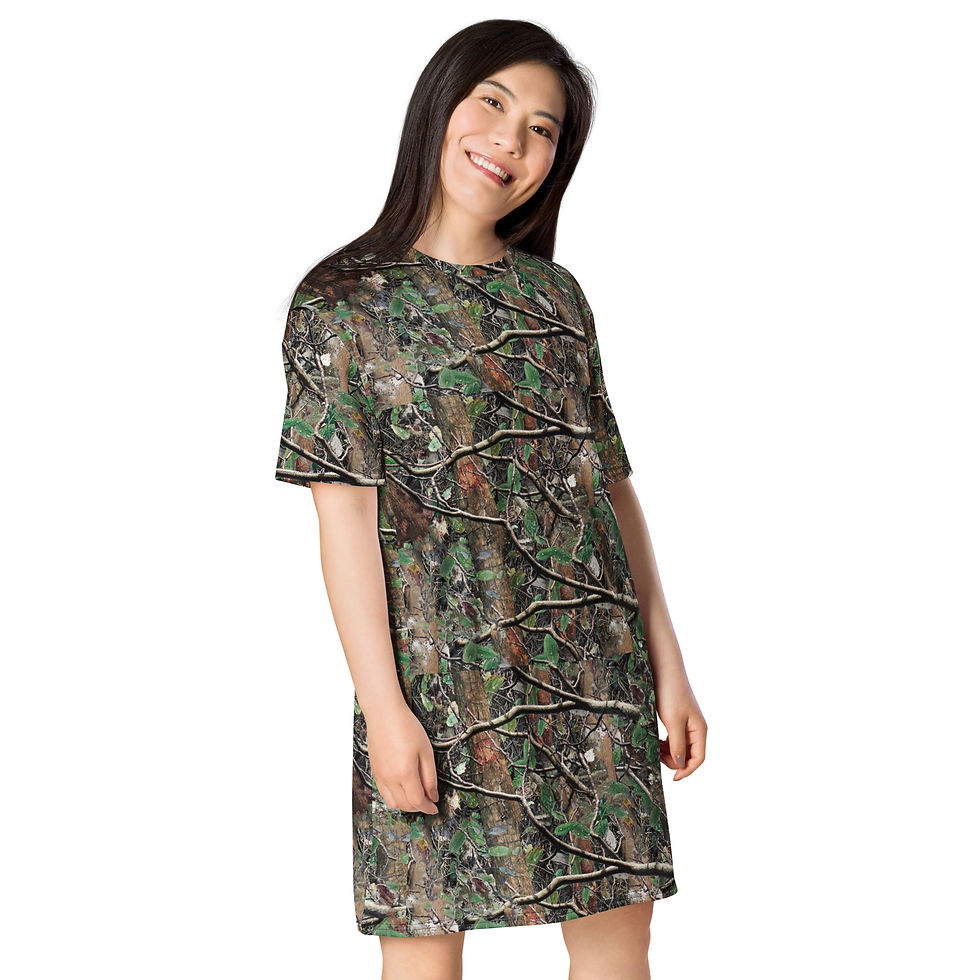 Miniatura: T-shirt dress Hunting Camo