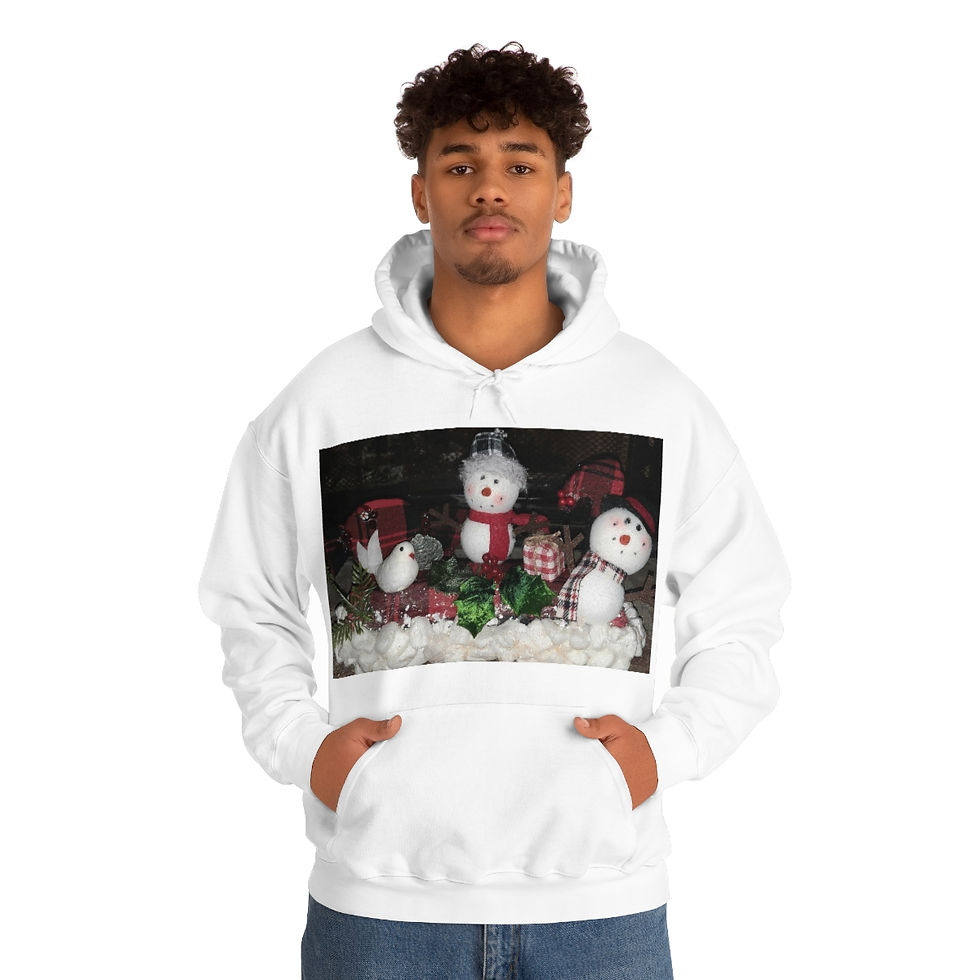 Thumbnail: Snowmen Hooded Sweatshirt