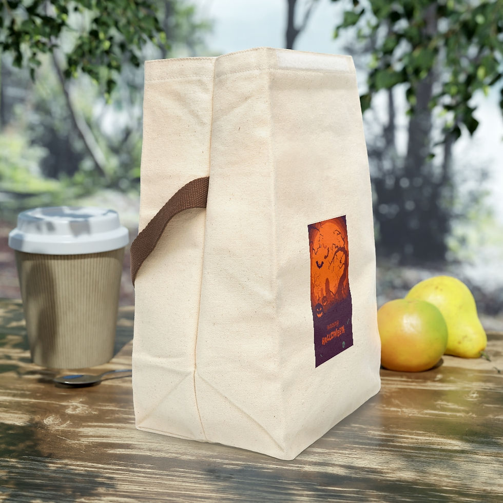 Thumbnail: Canvas Lunch Bag With Strap