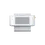 Thumbnail: White electronic printer, grey screen panel, small red detail, top view.
