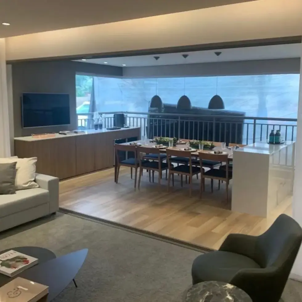 Apartamento em Construção Tatuapé Living Ampliado