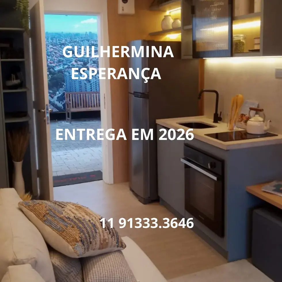 Miniatura: Guilhermina Esperança 48 m2 - Inegração Cozinha e Living