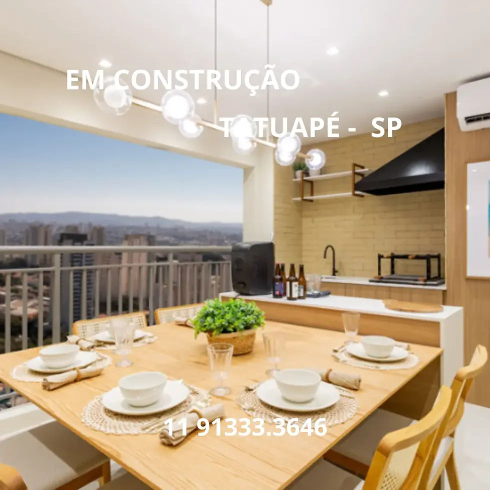 Miniatura: Apartamento Tatuapé 118 m2 3 suítes - Terraço com churrasqueira a carvão