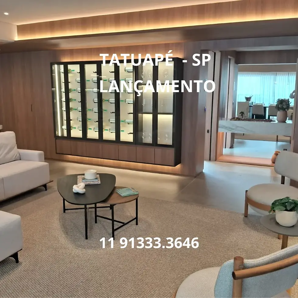 Miniatura: Lançamento Tatuapé - SP - Apto. Decorado 140 m2 de 3 suítes - Living Ampliado