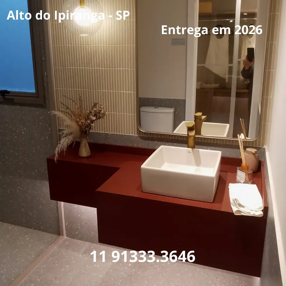 Miniatura: Apartamento Alto do Ipiranga em construção 95 m2 3 dormitórios. Banheiro