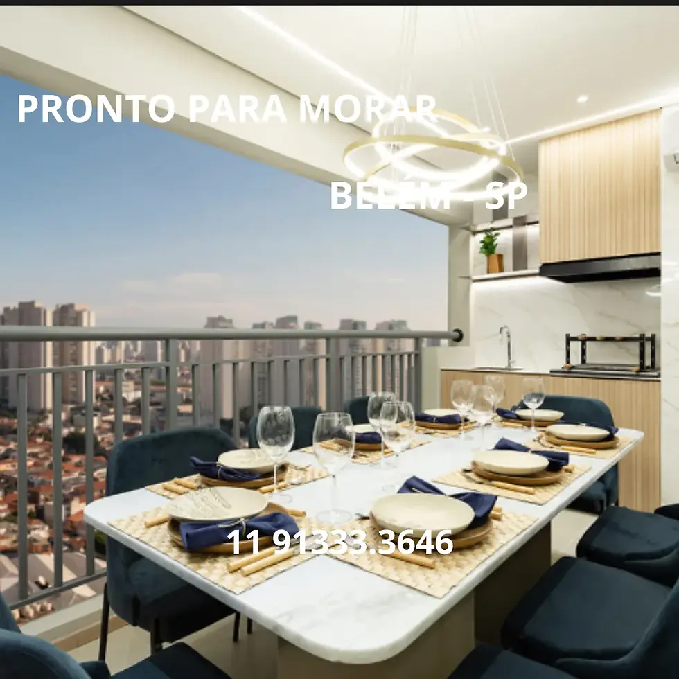 Miniatura: Apartamento Belém 87 m2 3 dormitórios - Terraço com Churrasqueira a Carvão