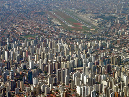 Vista aérea do bairro de Moema - SP