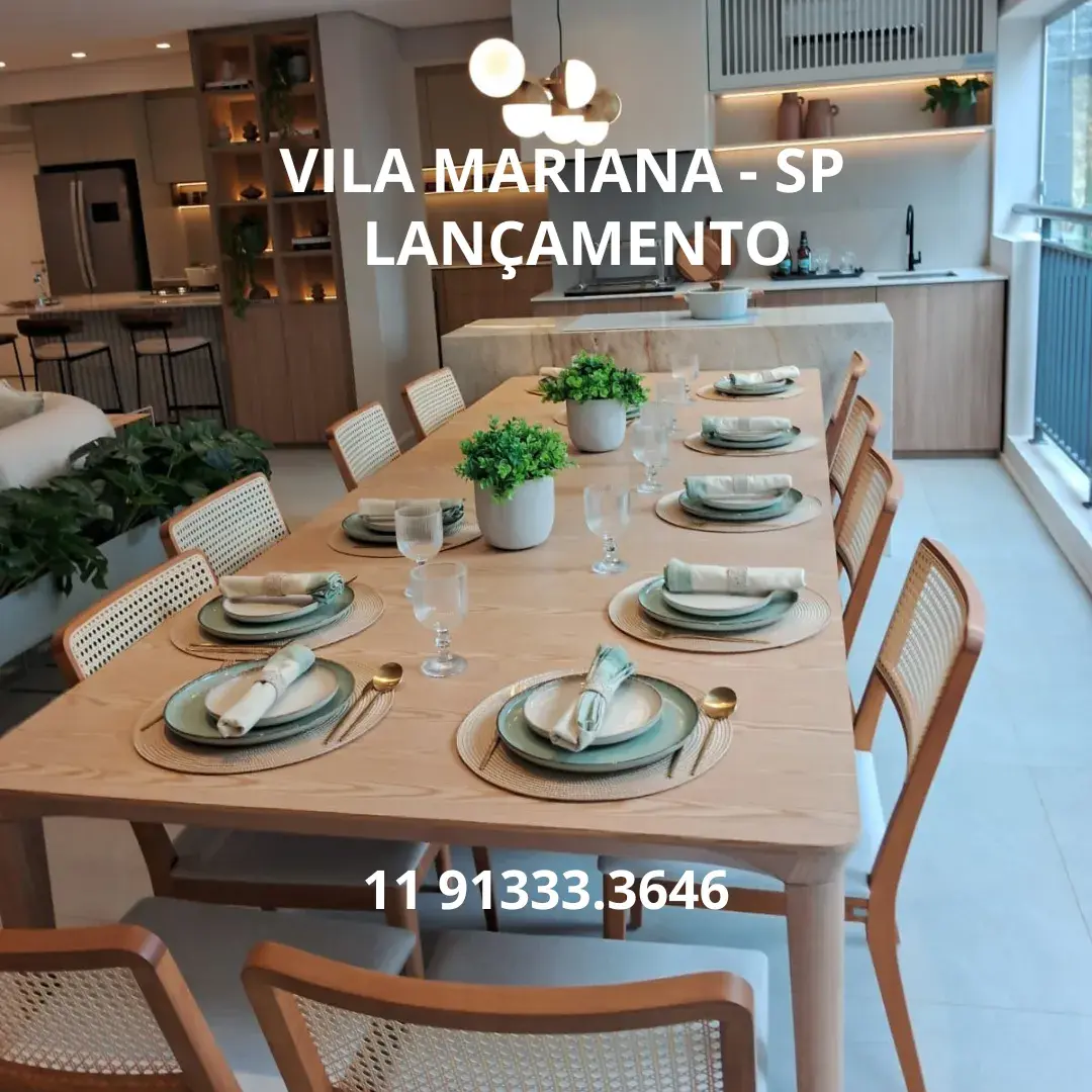 Lançamento Vila Mariana - SP - Terraço com Churrasqueira apartamento decorado