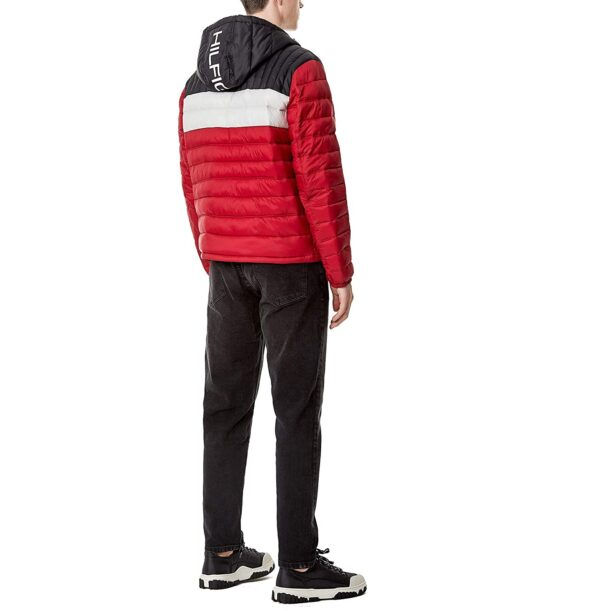 Miniatura: Casaca Tommy Hilfiger Lightweight Packable Puffer Jacket Black – Red