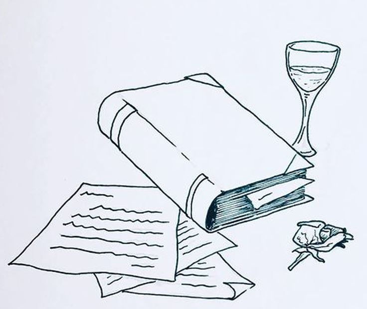 Sketch of a book