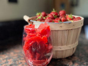 Strawberry Lime Sorbet | Appetite for Life | Jen Vondenbrink