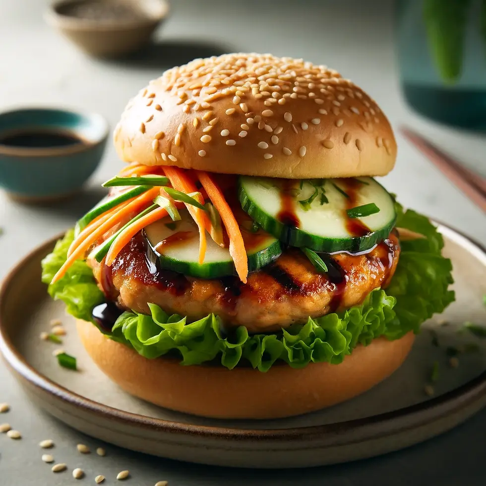 soy garlic ginger turkey burgers