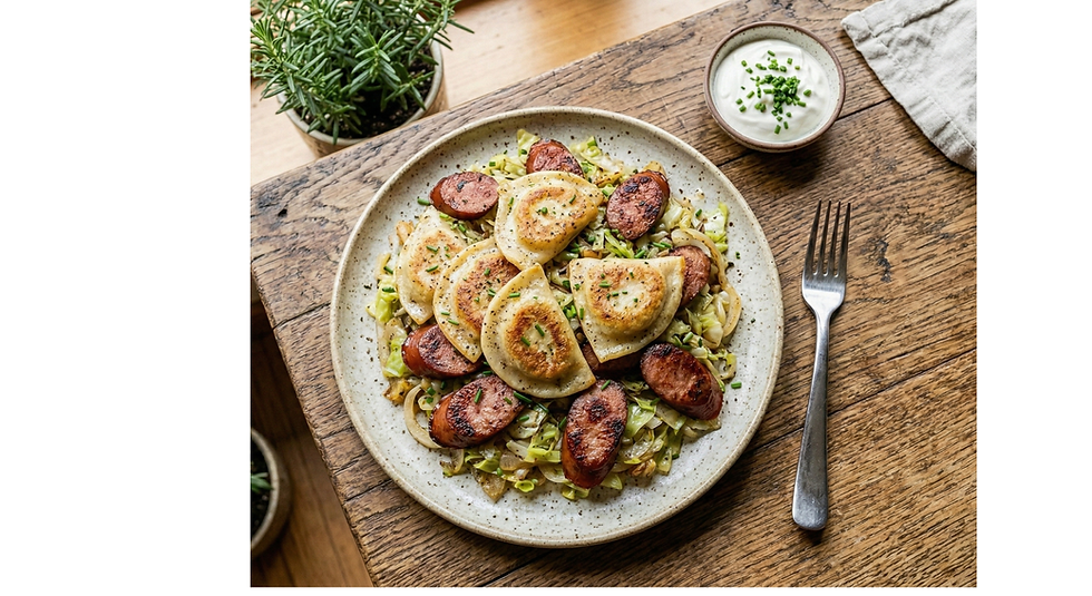 Kielbasa Pierogies Cabbage | Appetite for Life | Jen Vondenbrink