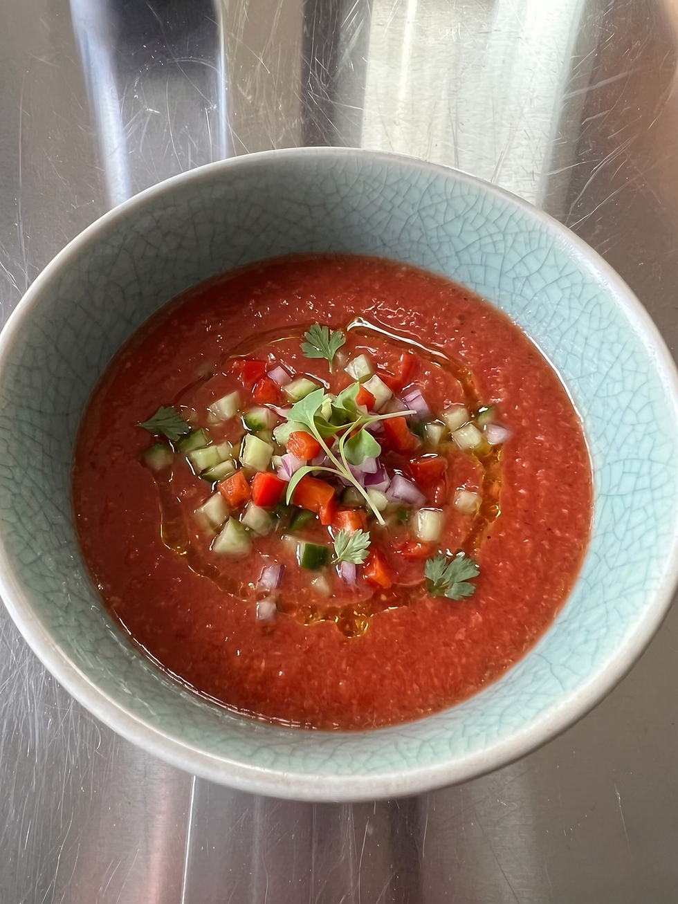 Smokey Grilled Gazpacho | Appetite for Life | Jen Vondenbrink