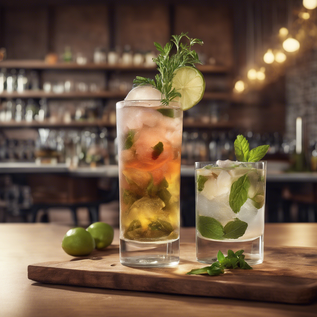 Herb infused cocktails