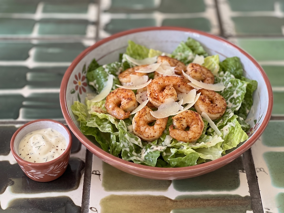 Shrimp Caesar Salad | Appetite for Life | photo and recipe by Jen Vondenbirnk