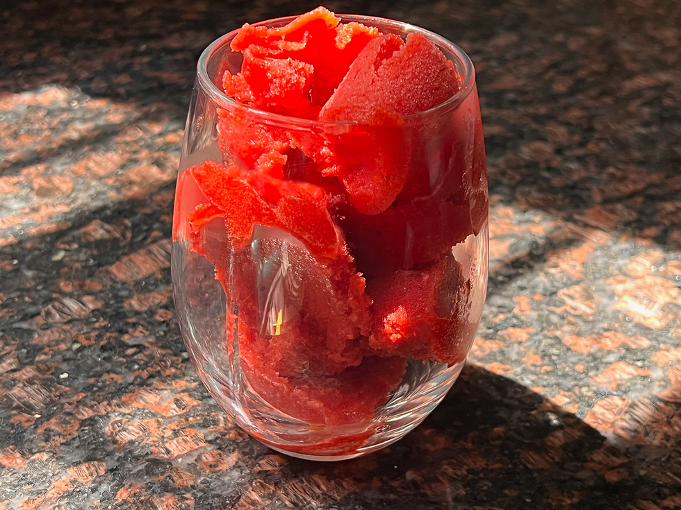 Strawberry Lime Sorbet | Appetite for Life | photo and recipe by Jen Vondenbrink