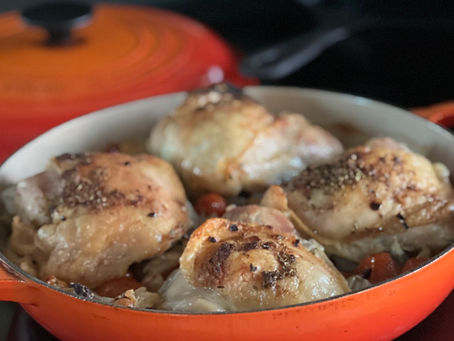 Chicken with Tomatoes & Beans