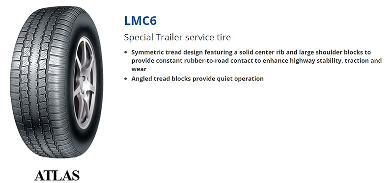 LMC6 model of tyres