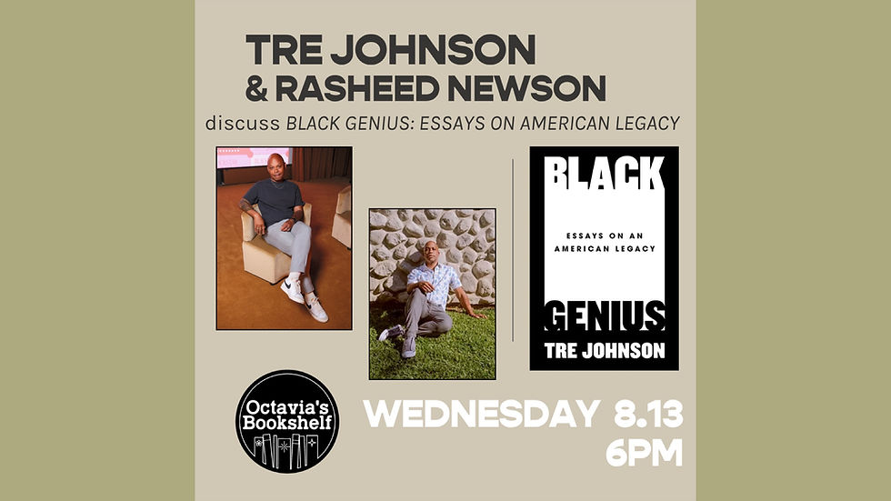 Tre Johnson (BLACK GENIUS) in conversation with Rasheed Newson