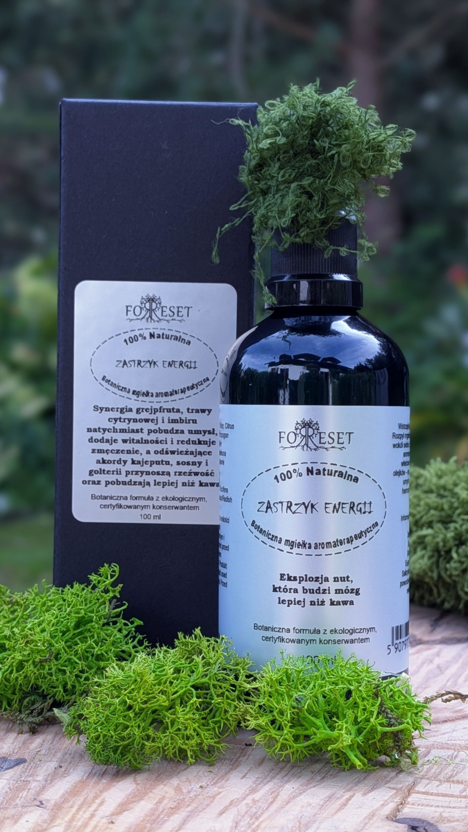 ZASTRZYK ENERGII 100% Naturalna Botaniczna Mgiełka Aromaterapeutyczna