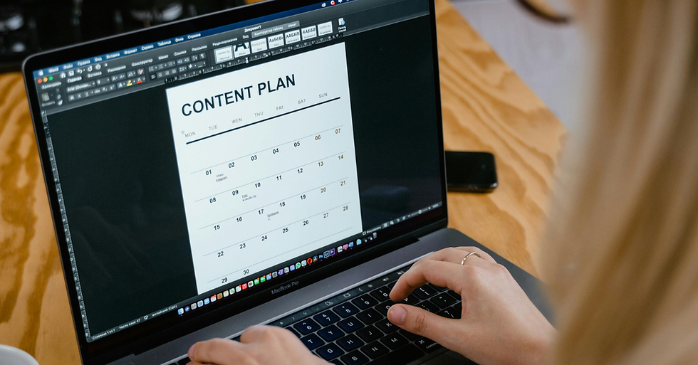 content calendar