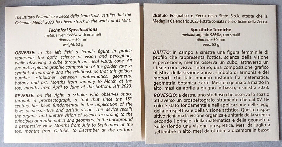 Miniatura: ITALIA - 2023 - CALENDARIO