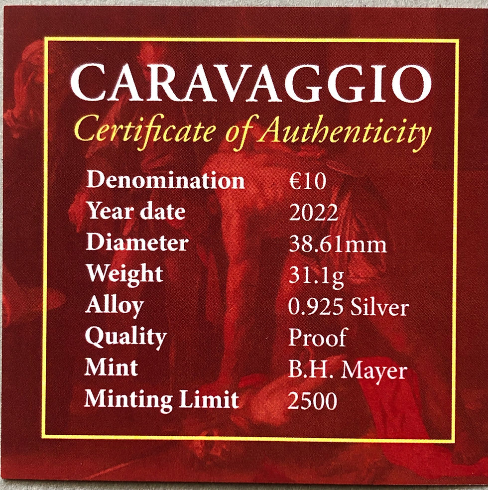 Thumbnail: MALTA - 2022 - CARAVAGGIO