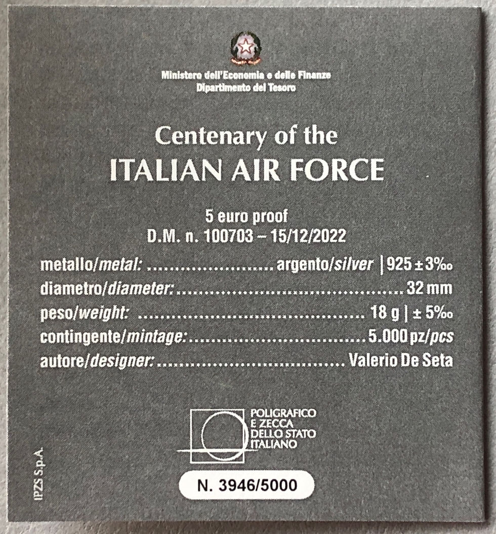 Miniatura: ITALIA - 2023 - AERONAUTICA