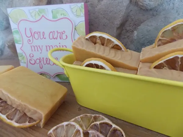 Thumbnail: Lemon turmeric handmade soap