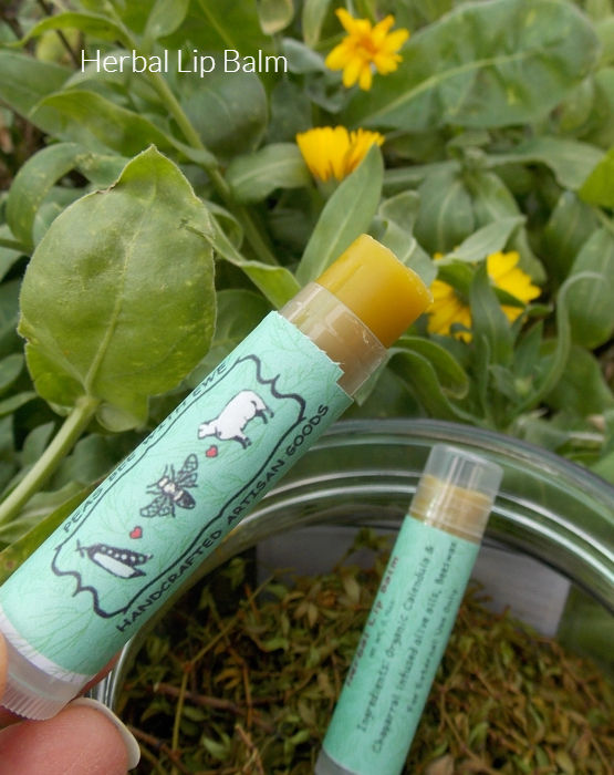Herbal chaparral and calendula lip balm