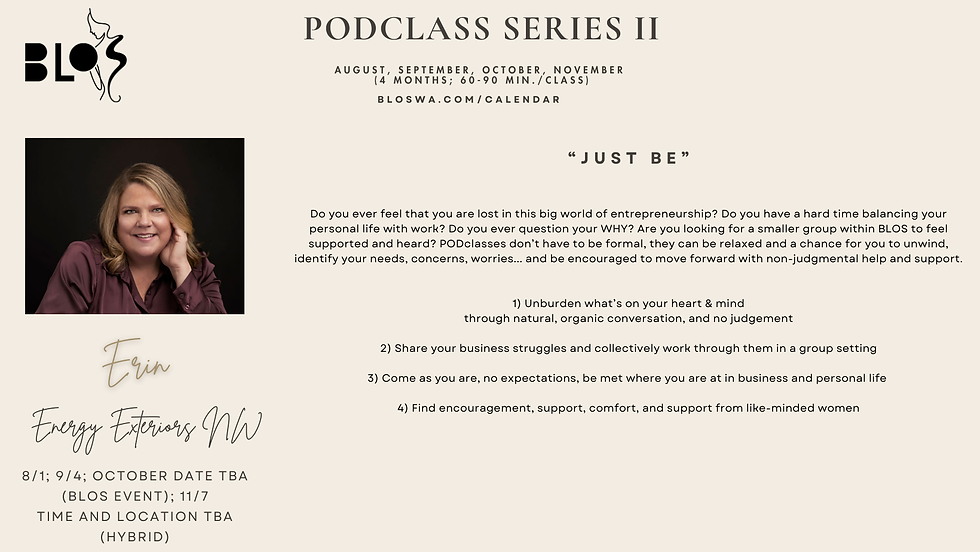 PODclass Series II: "Just Be"