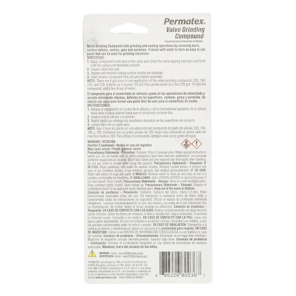 Thumbnail: PERMATEX® VALVE GRIND COMPOUND