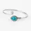 Miniatura: Pulsera Cuff Snake Turquesa • Plata 925