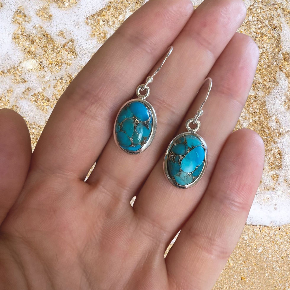 Miniatura: Pendientes Copper Turquoise - Plata 925