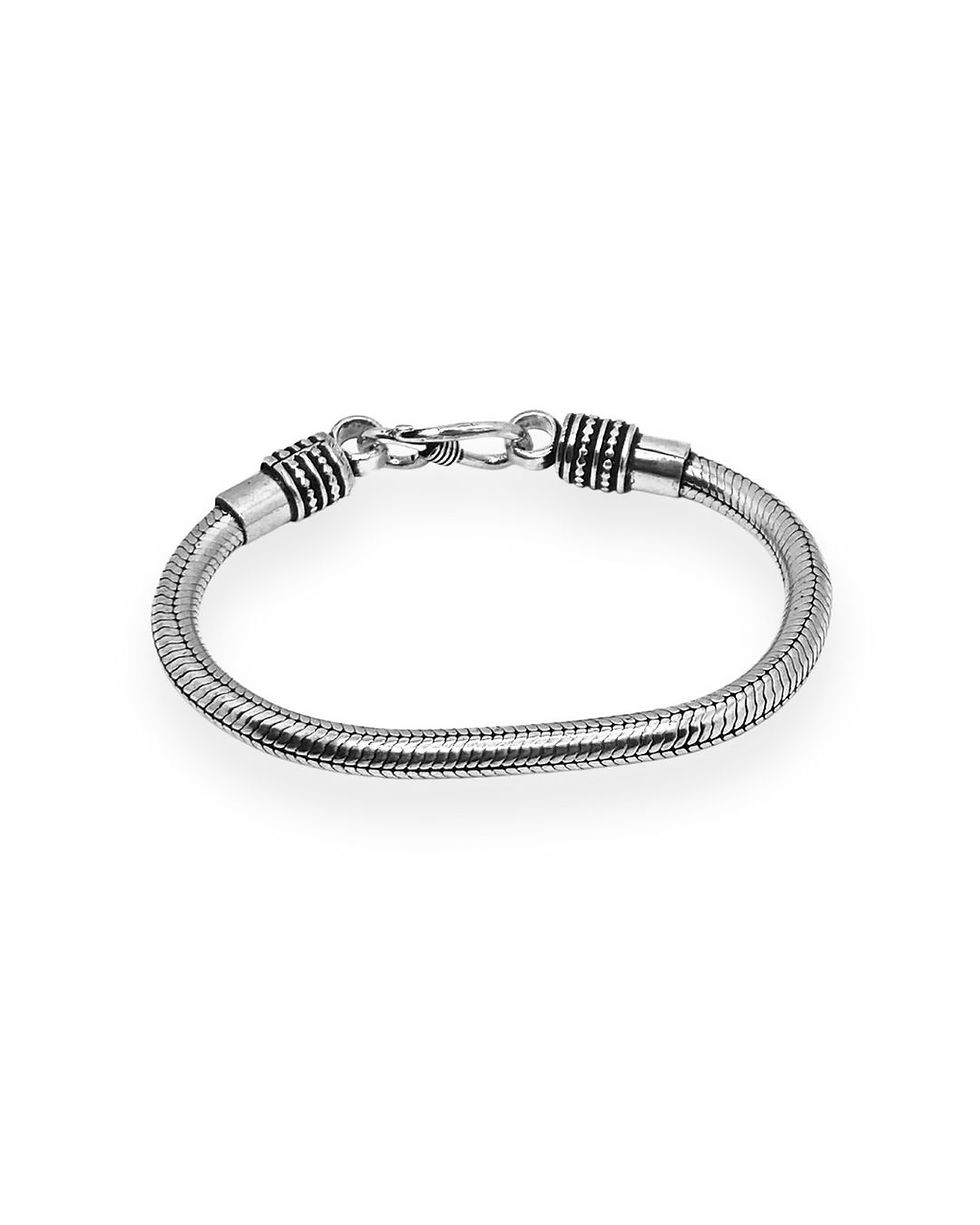 Thumbnail: Pulsera snake redonda plata 925