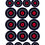 Thumbnail: Accuracy Targets, Red Center Peppermint, No. 1 - 5, 11x17”