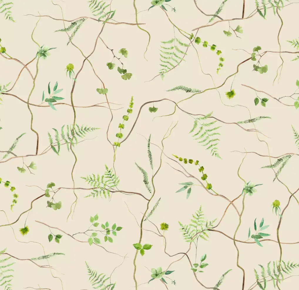 Emily Baker Studio - Trellis - Natural Wallpaper