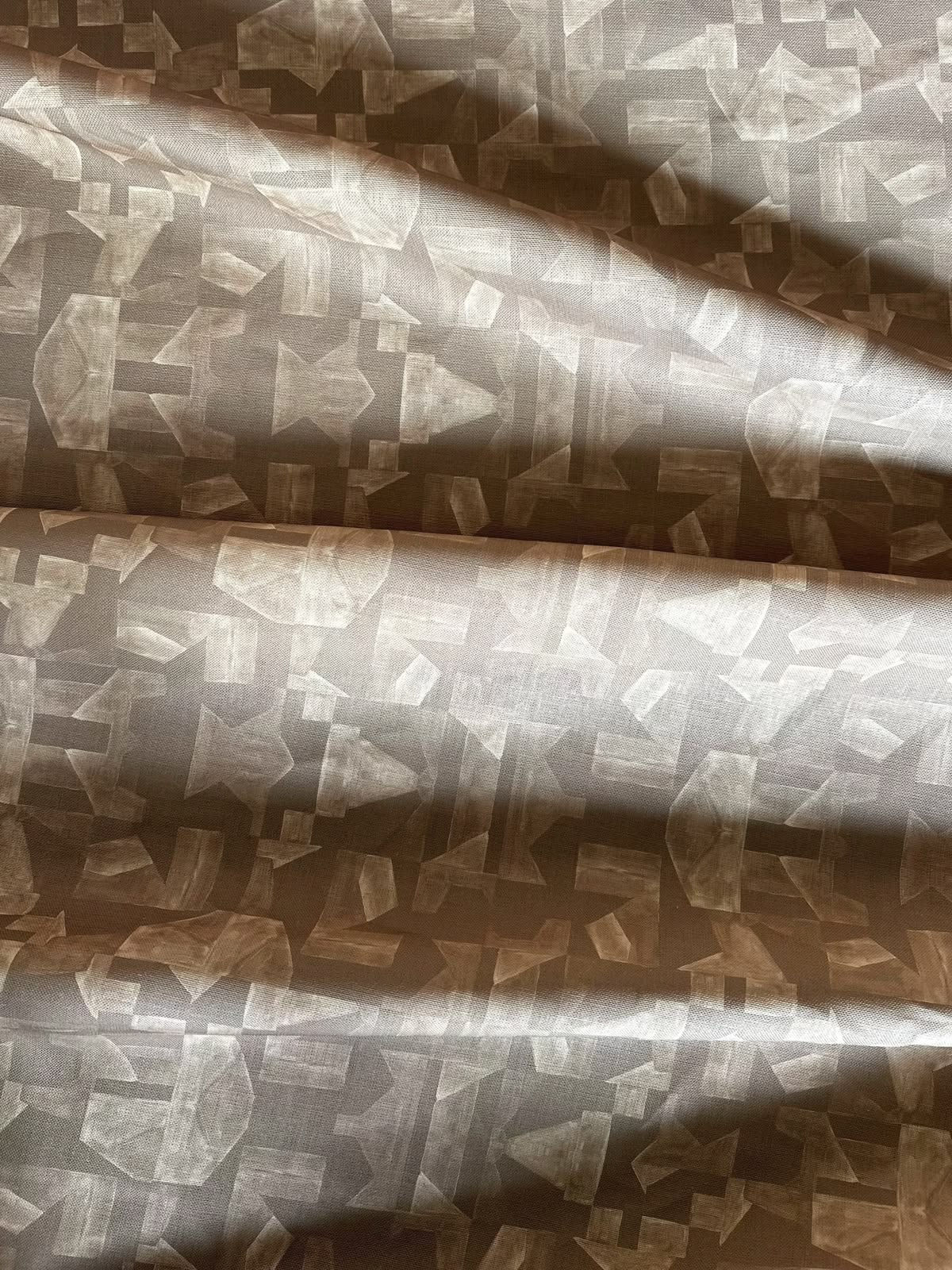 OAT STUDIO - Shape Shuffle Muted Mocha Fabric