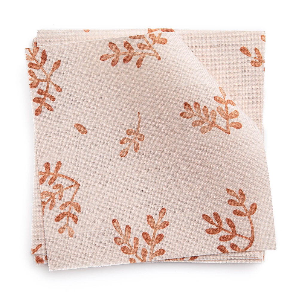 small floral leaf pattern pink