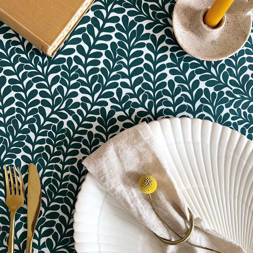 Thumbnail: ABIGAIL BORG - Kappar Leaf Fabric