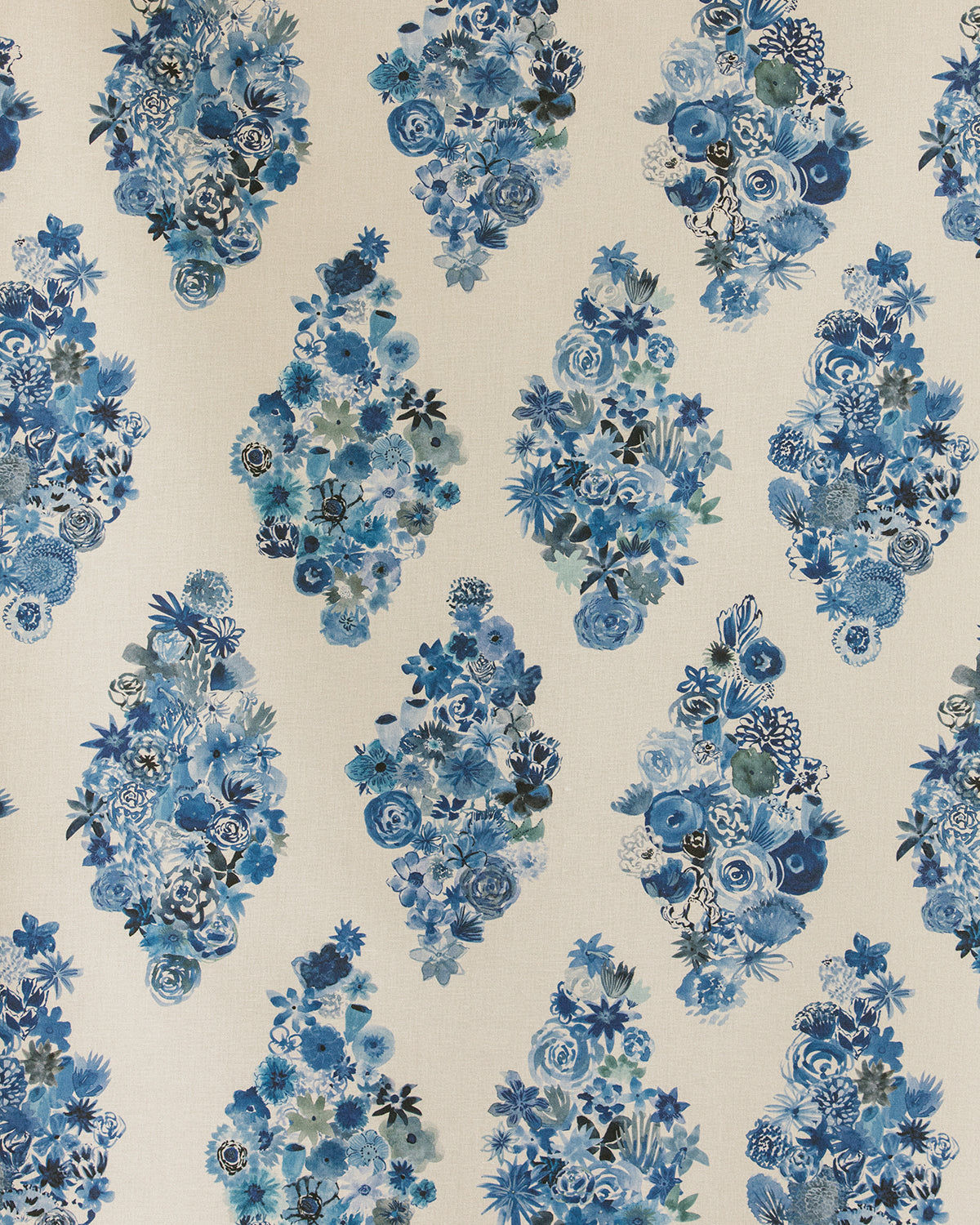 FLAT VERNACULAR - Flora - Casbah Blue Fabric