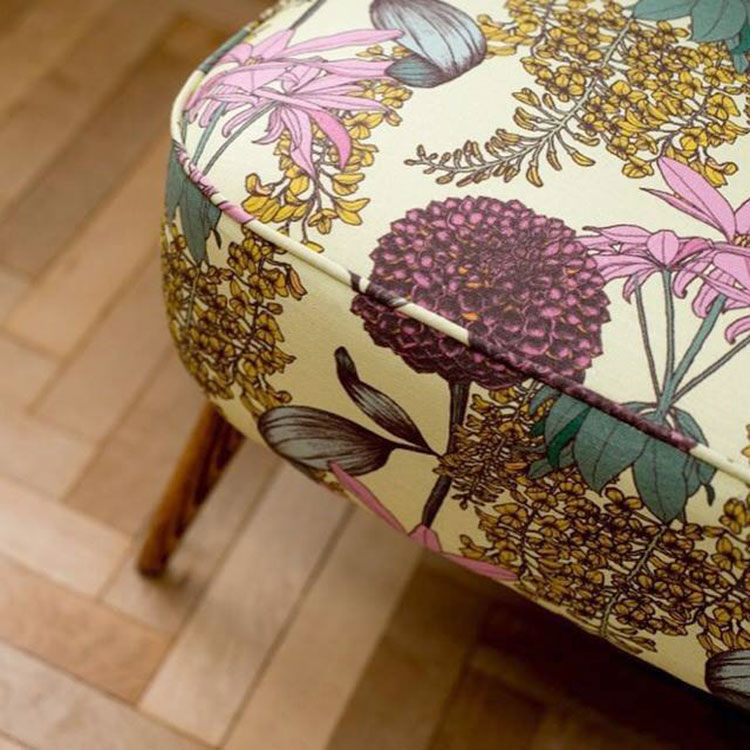Thumbnail: ABIGAIL BORG - Laburnum - Raspberry Fabric