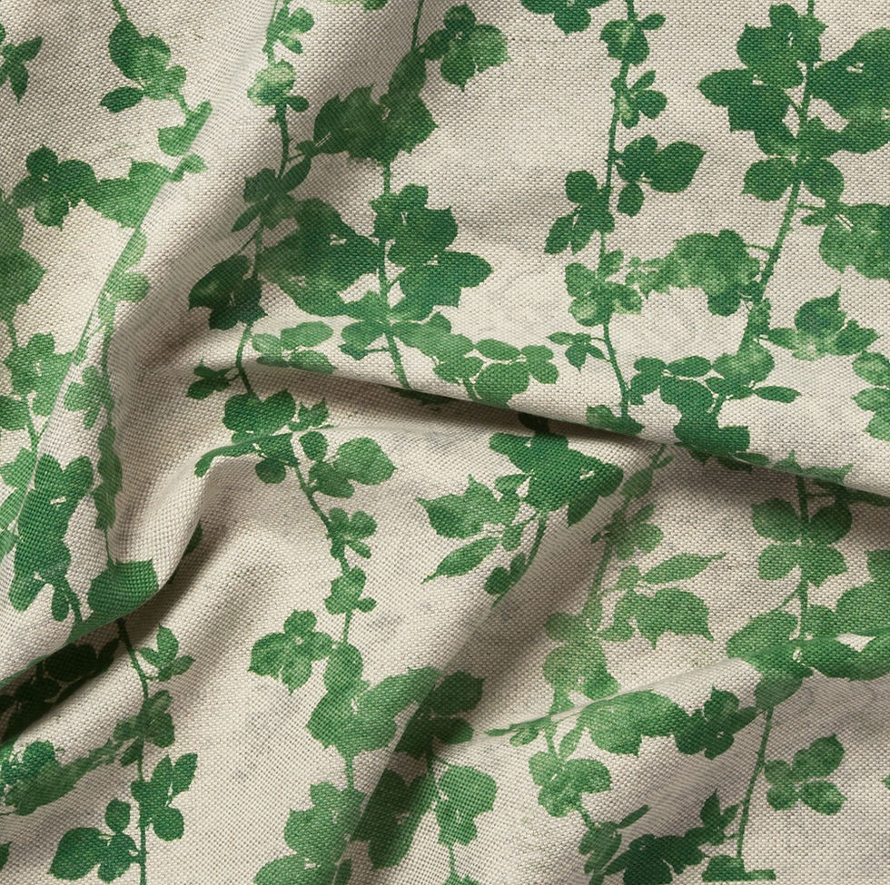Thumbnail: Stevie Howell - Brambles Green Fabric