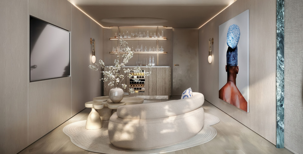 Rendering of a suite at Morea House, an Autograph Collection Hotel