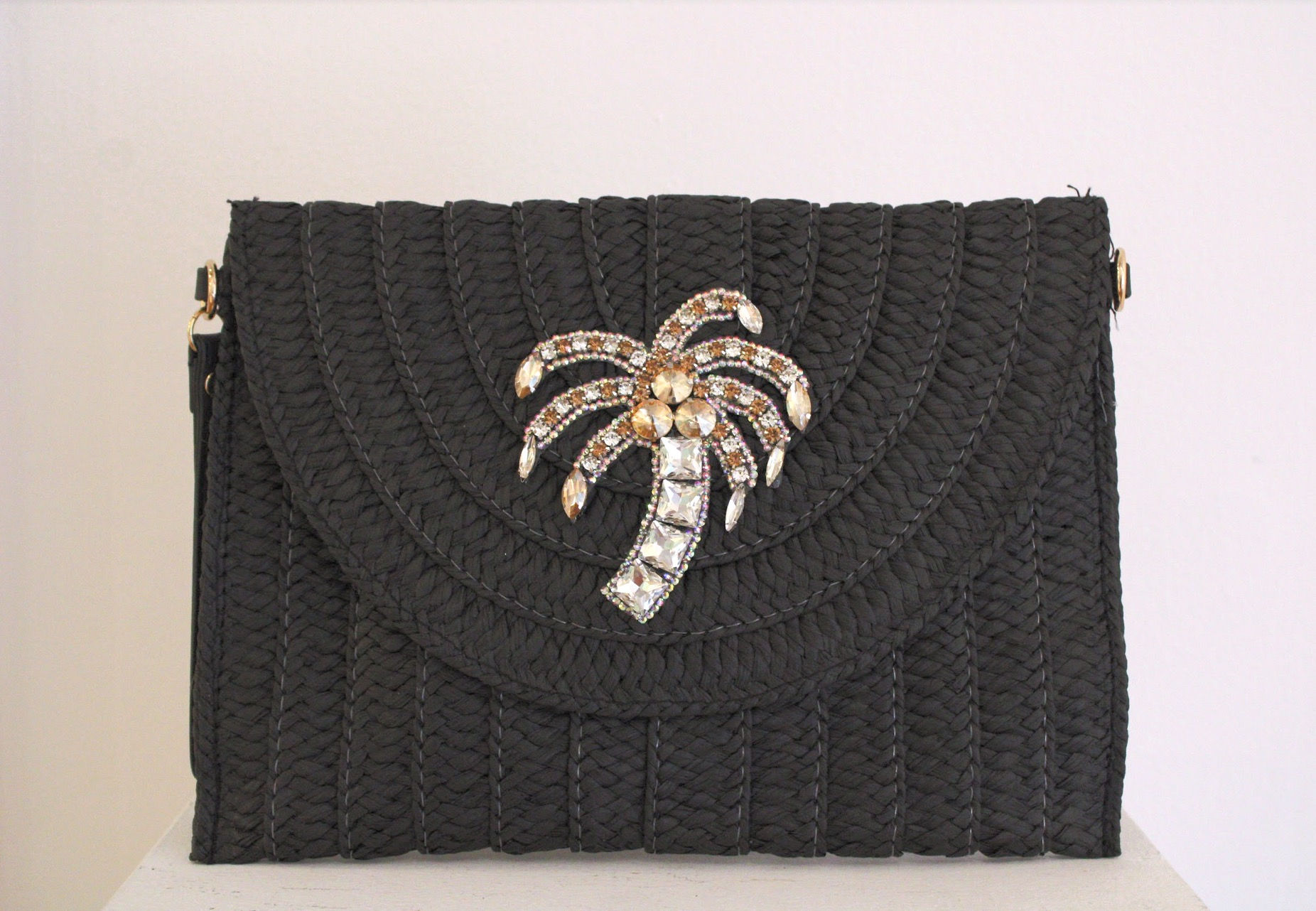 Dancing Palm Crossbody Clutch