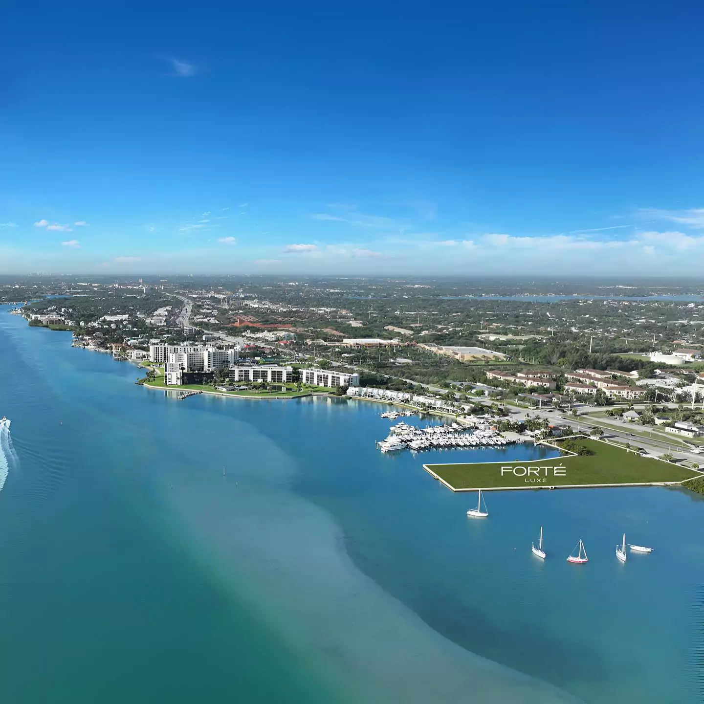 Boutique waterfront community Forté Luxe breaks ground today, expecting March 2025 completion