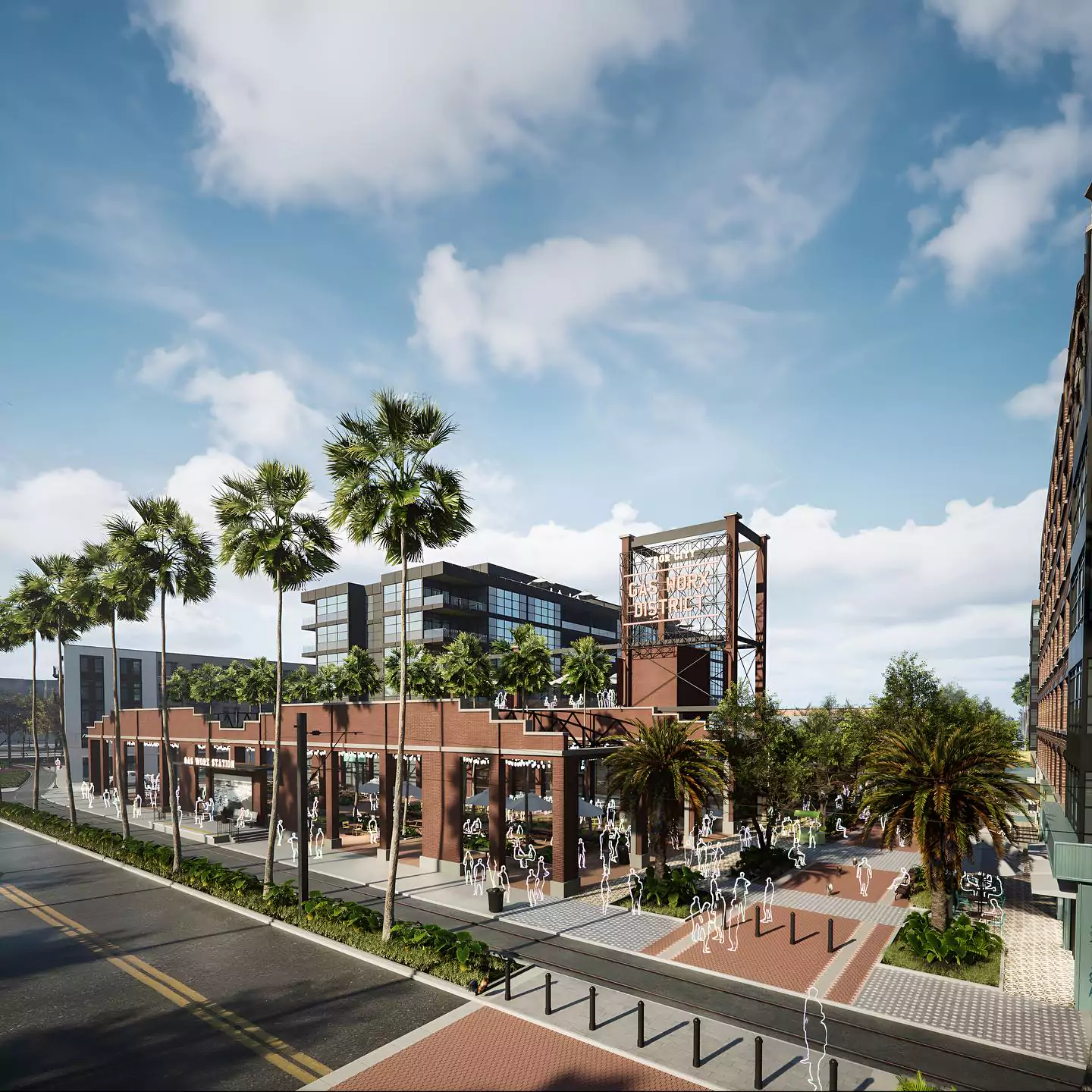 50-acre Gas Worx, a walkable, mixed-use project development in Ybor City and the Channel District